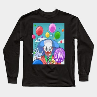 National Clown Day Funny Carnival Balloons Joke Long Sleeve T-Shirt